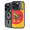 Looney Tunes Daffy Duck Yellow Stripes iPhone 14 Pro Kickstand Case